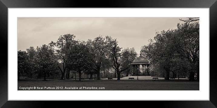 Bandstand Framed Mounted Print by Neal P