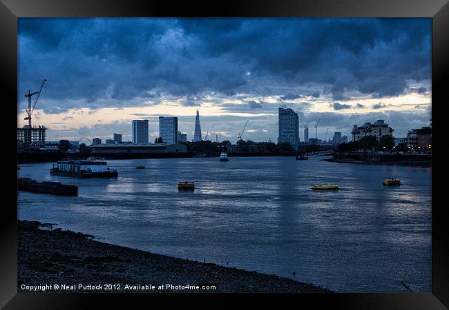 The Thames at Greenwich Framed Print by Neal P