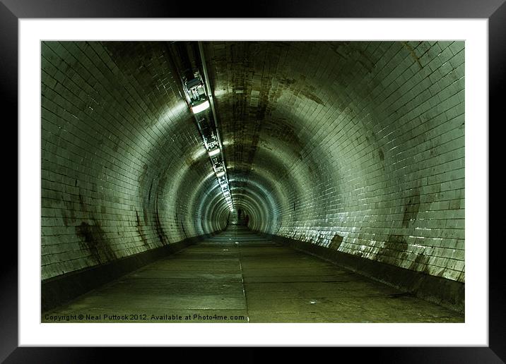 Tunnel Head Framed Mounted Print by Neal P