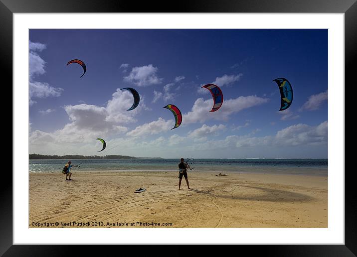 Beach Sails Framed Mounted Print by Neal P
