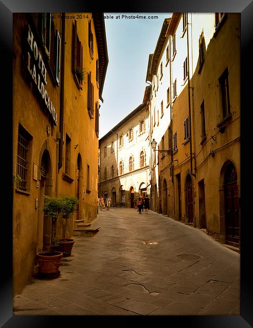  Streets of Volterra Framed Print by Neal P