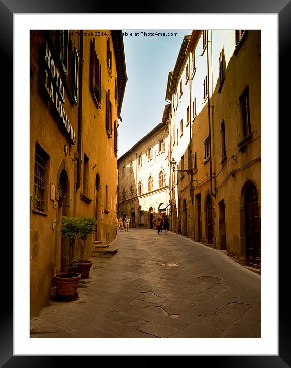 Streets of Volterra Framed Mounted Print by Neal P