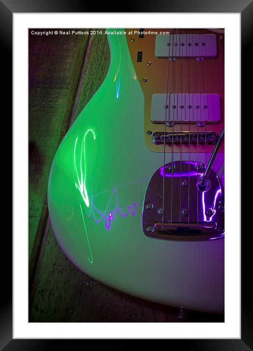 Jazzmaster Framed Mounted Print by Neal P