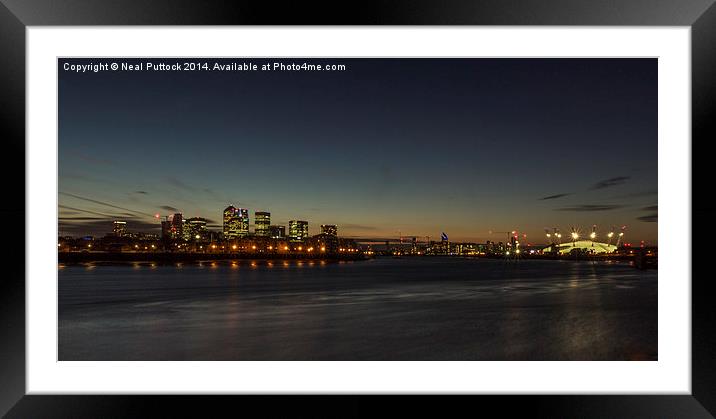  Sunset over London Framed Mounted Print by Neal P