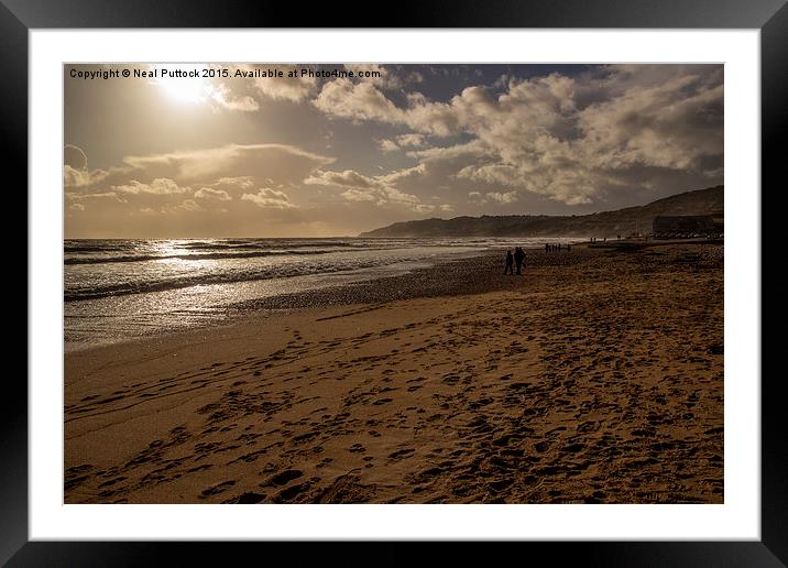  Beachcombing Framed Mounted Print by Neal P