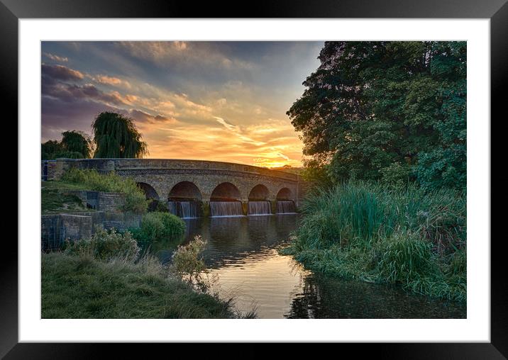 Sunset at Five Arches Framed Mounted Print by Neal P