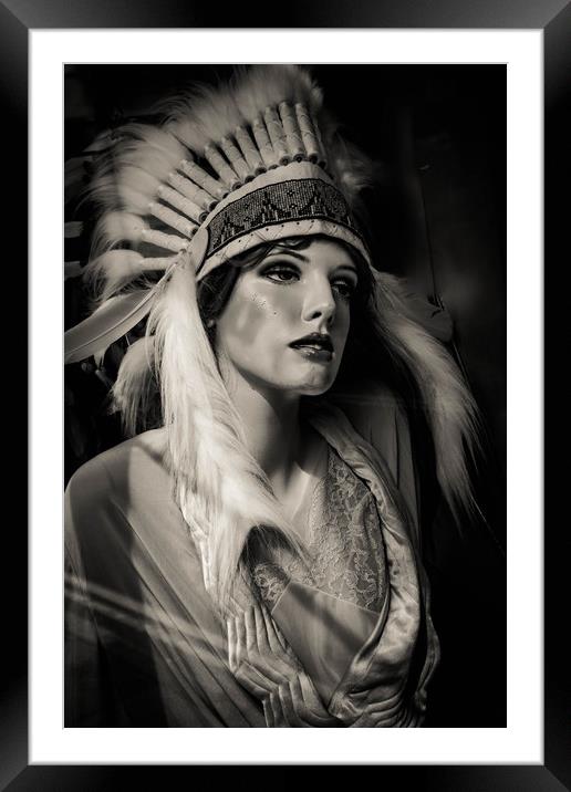 She's a Model Framed Mounted Print by Neal P