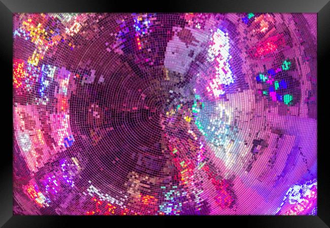 Mirrorball Framed Print by Neal P