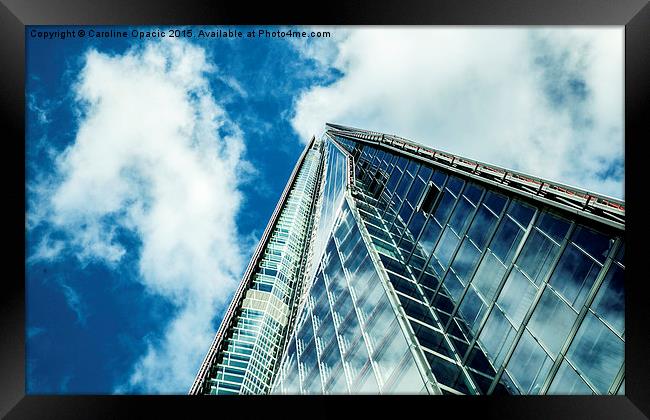 The Shard in London Framed Print by Caroline Opacic