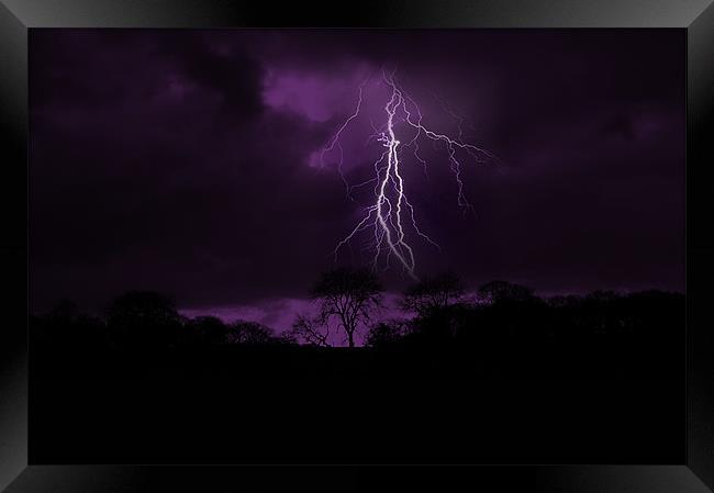 Purple Storm Framed Print by Rachael Hood