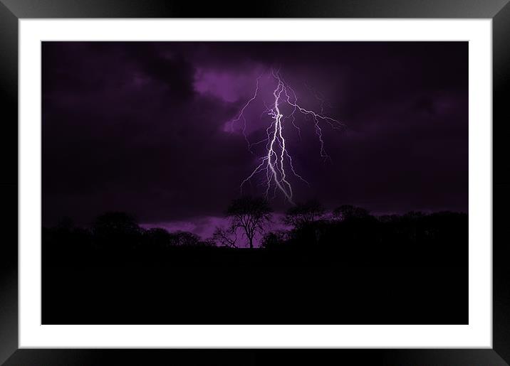 Purple Storm Framed Mounted Print by Rachael Hood
