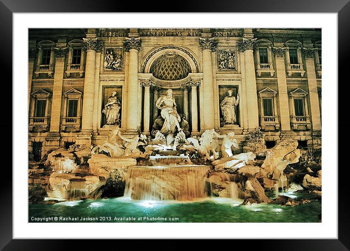 Trevi Fountain Framed Mounted Print by Rachael Hood