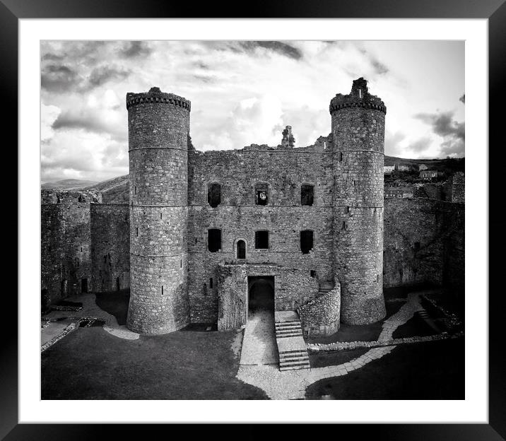 Harlech castle Framed Mounted Print by Rachael Hood