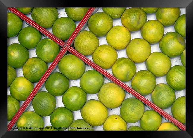 Box of Limes Framed Print by Keith Cooper