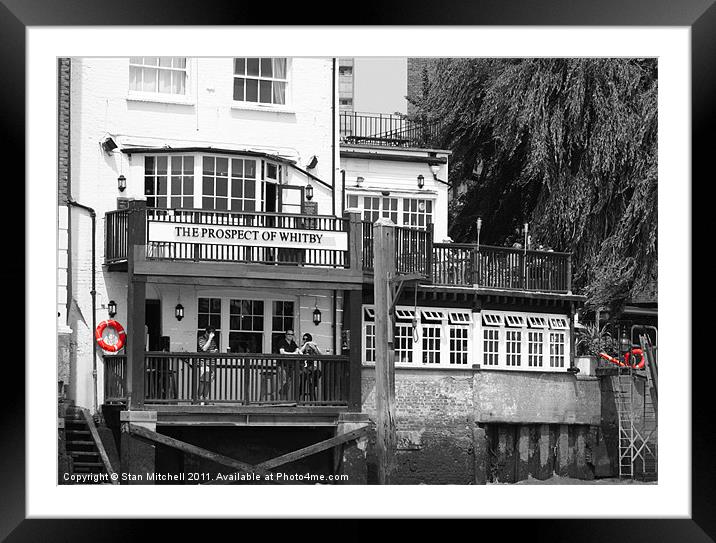 london riverside pub Framed Mounted Print by Stan Mitchell