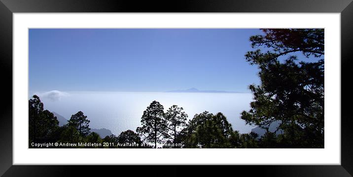 View Of Tenerife Framed Mounted Print by Andrew Middleton