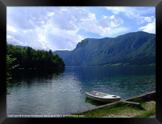 Lake Bohinj (Slovenija) Framed Print by Andrew Middleton