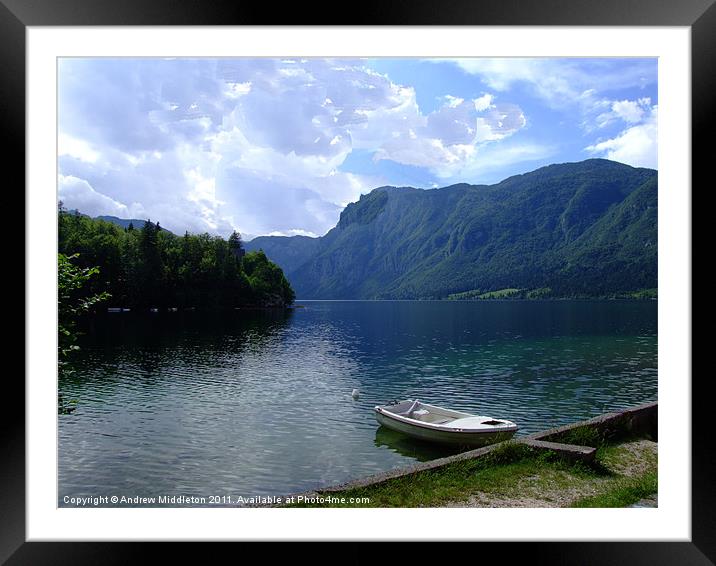 Lake Bohinj (Slovenija) Framed Mounted Print by Andrew Middleton