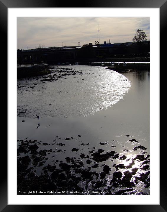 La Ria Del Burgo,Galicia (La Coruna) Framed Mounted Print by Andrew Middleton