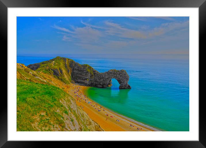Jurassic Coast Framed Mounted Print by Andrew Middleton