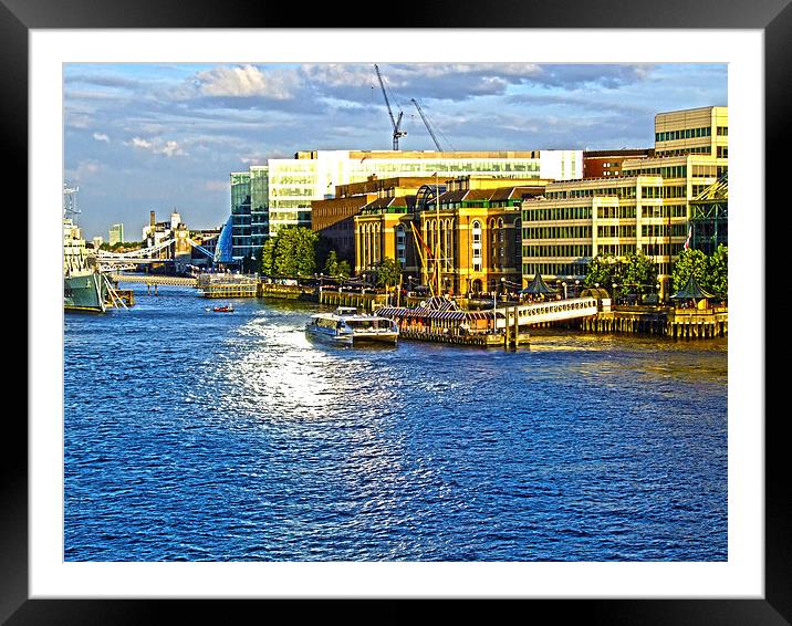 River Cruise Framed Mounted Print by Andrew Middleton