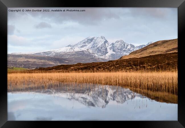 Winters Morning Loch Cill Chriosd Framed Print by John Dunbar