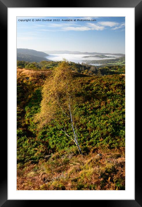 Clouds over Coniston Framed Mounted Print by John Dunbar