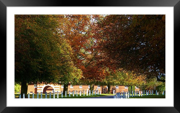 Wiseton Stables Framed Mounted Print by John Dunbar