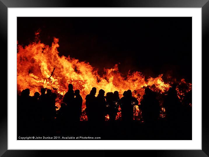 Pyromaniacs Annual Meeting Framed Mounted Print by John Dunbar