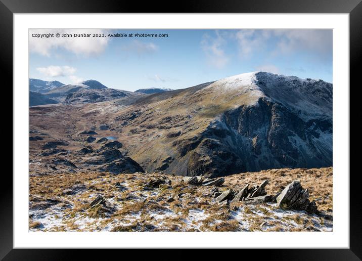 Winter on High Spy Framed Mounted Print by John Dunbar