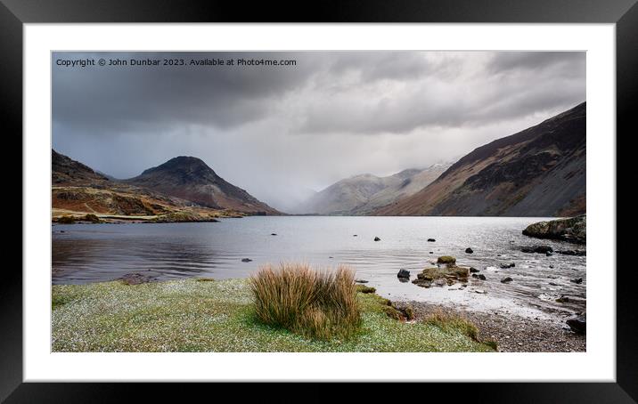 Changing Weather, Wastwater Framed Mounted Print by John Dunbar