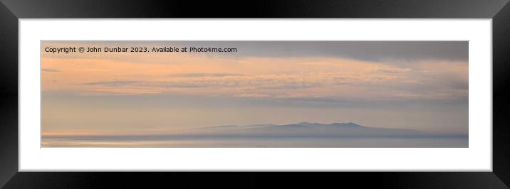 Isle in the Sky Framed Mounted Print by John Dunbar