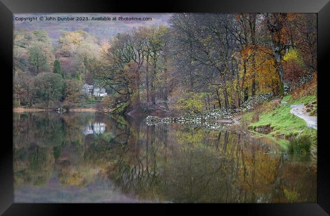 Rydal Autumn Colours Framed Print by John Dunbar