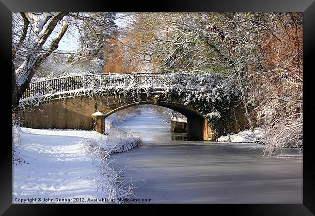 Winter at Lady's Bridge Framed Print by John Dunbar