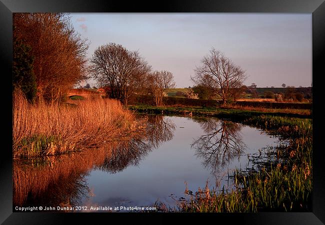 Along the Tow Path Framed Print by John Dunbar