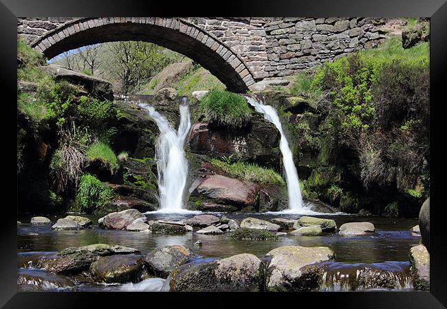 Three Shires Head Waterfall Framed Print by John Dunbar