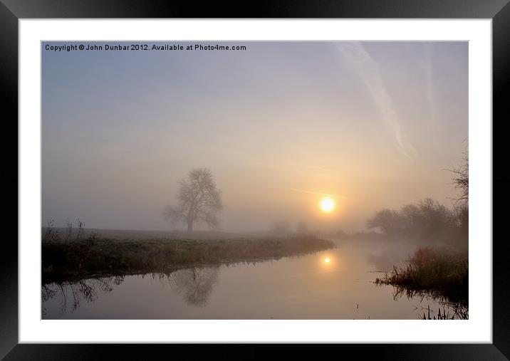 Silence at Sunrise Framed Mounted Print by John Dunbar