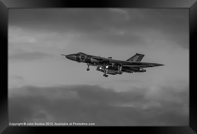 Avro Vulcan XH558 Framed Print by John Dunbar