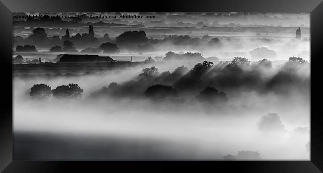 Drifting Morning Mist Framed Print by John Dunbar