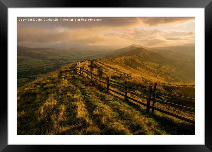  Great Ridge Framed Mounted Print by John Dunbar