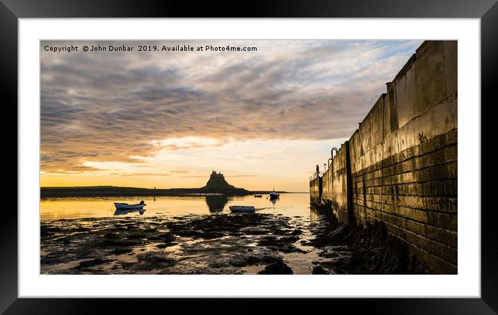 The Breakwater Framed Mounted Print by John Dunbar