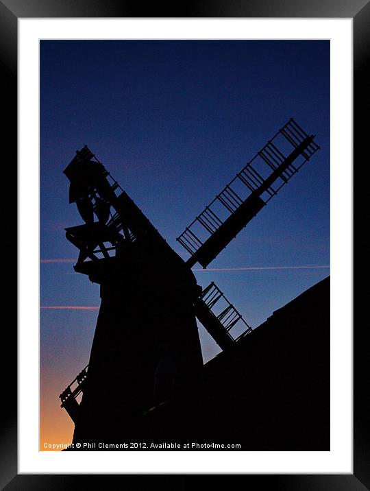 Polegate Windmill Framed Mounted Print by Phil Clements