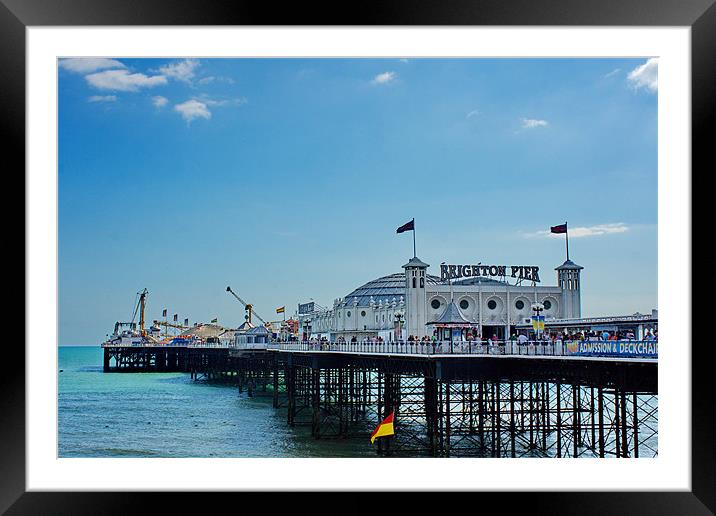 Brighton 'Palace' Pier Framed Mounted Print by Phil Clements