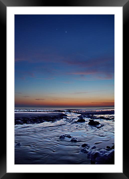 Birling Gap, Jupiter and Venus Framed Mounted Print by Phil Clements
