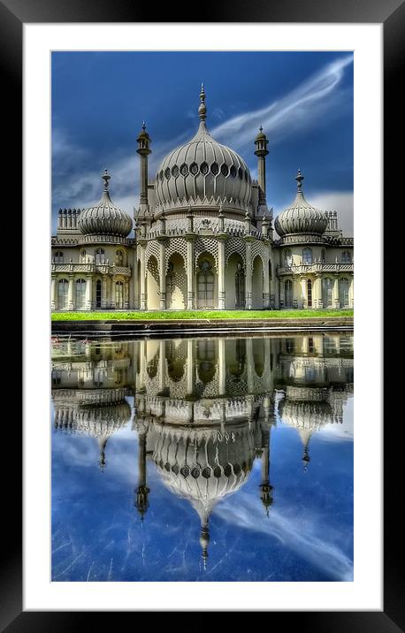 Brighton Pavilion Reflected Framed Mounted Print by Phil Clements
