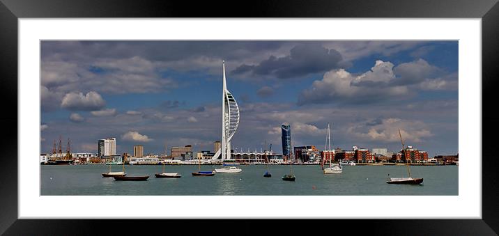 Portsmouth Waterfront Framed Mounted Print by Phil Clements