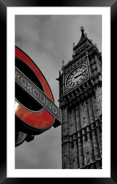 Westminster Clock Tower Framed Mounted Print by Phil Clements