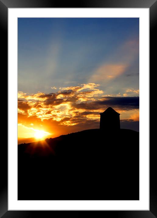 Burton Dassett Sunset Framed Mounted Print by Phil Clements