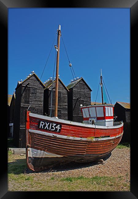 Hastings Fishing Boat Framed Print by Phil Clements