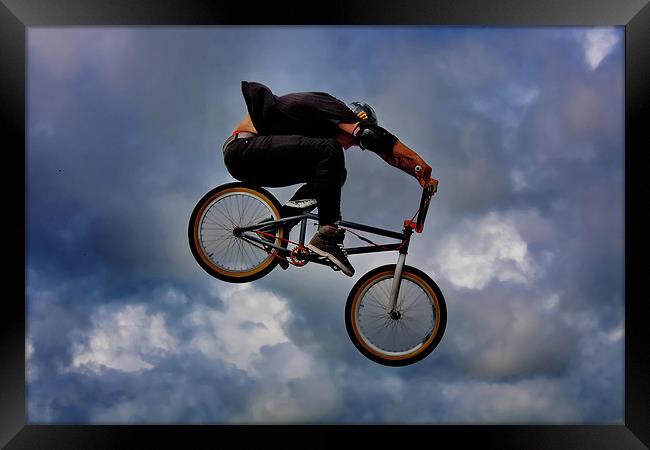 Riding High Framed Print by Phil Clements